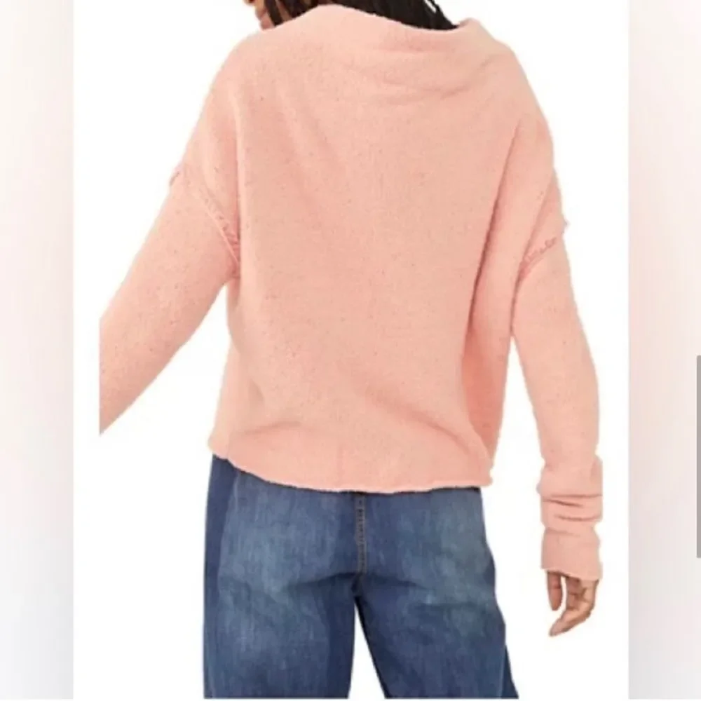 Free people San Vicente peach soft & cozy pullover sweater new medium